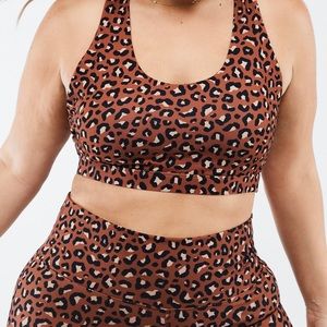 Fabletics leopard print high waist legging and sports bra set!! 🏋🏽‍♂️🐆